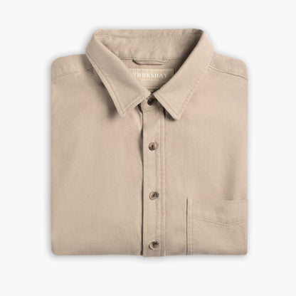 Solid Shirt | Taupe