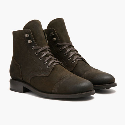 Captain | Dark Olive Suede